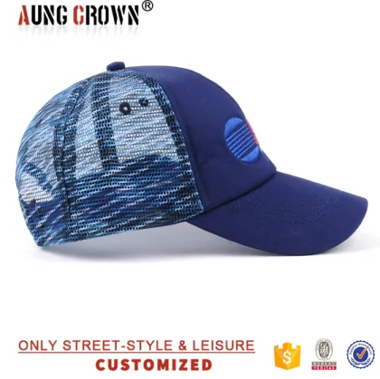 no minimum 6 panel embroidery own trucker mesh cap