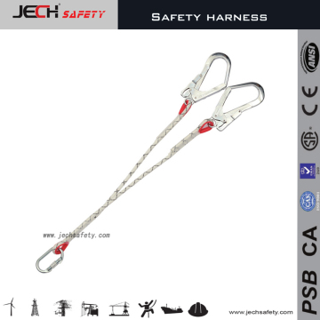 Y- safety lanyard double lanyard Max load>23KN CE quality