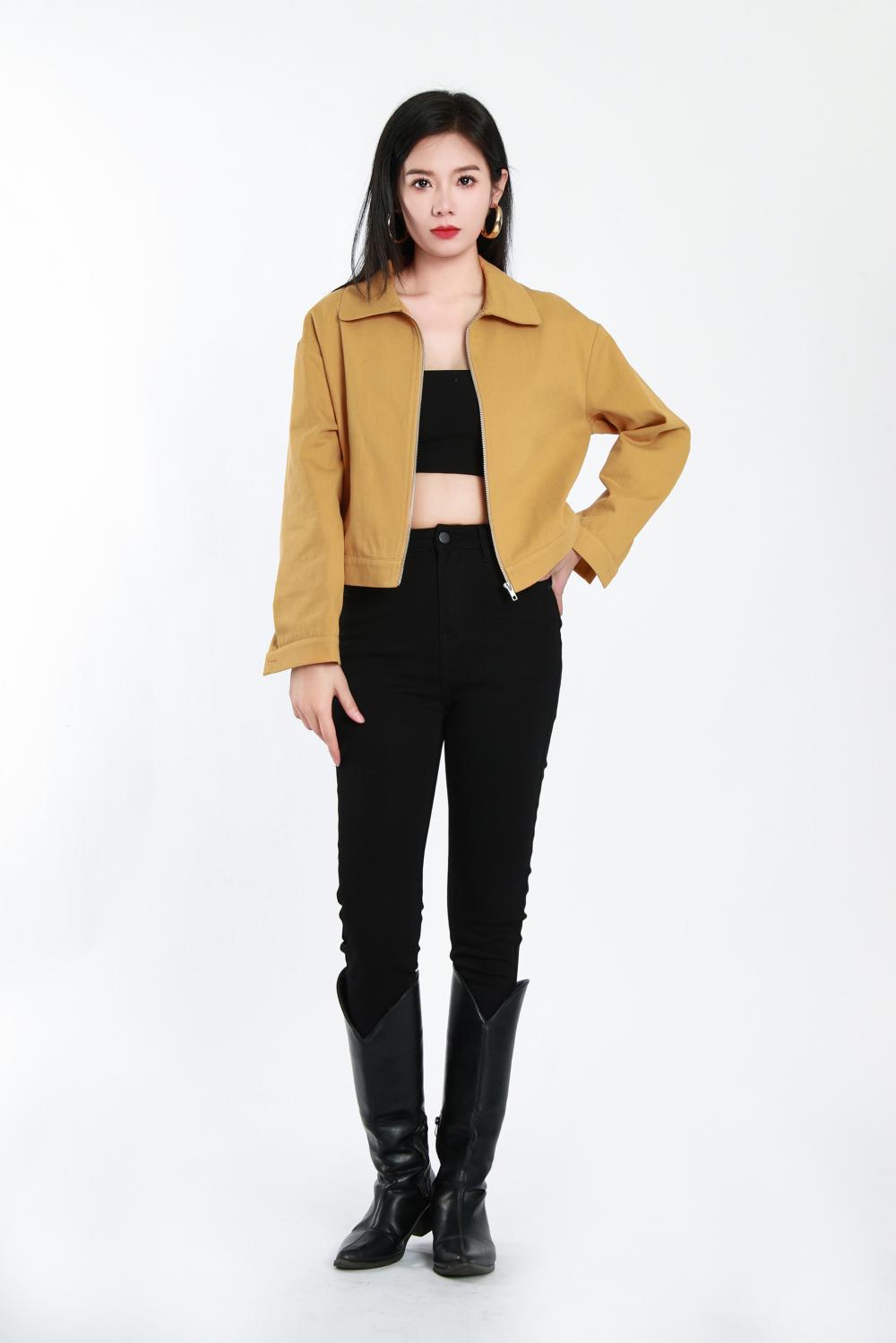 Casual Yellow Short Jacket