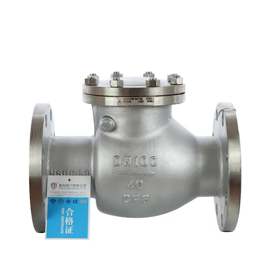Hydraulic Flange Check Valve GB Swing Check Valve Water Non Return Valve