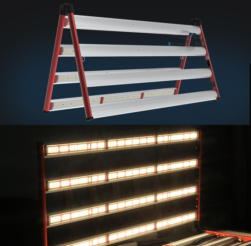 Dimmable LED Grow Light Bar 800W Untuk Indoor