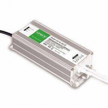 Waterproof LED Power Supply with 60W Rated Power, 5A Rated Current and 100 to 265V Input Range