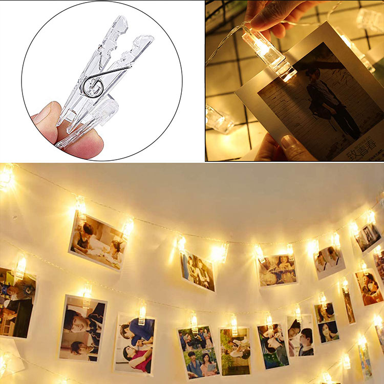 photo clip led string fairy lights