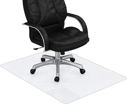 Thick PVC Transparent Floor Chair Mat for Hard Floors - 75x120 cm