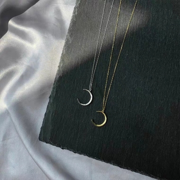 Simple temperament of sterling silver moon item