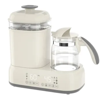 Wholesales 2-in-1 Milk Boiling Electric Kettle with Sterilizer, Dryer, and Food Steamer