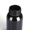 black capsule bottle plastic tablet bottle black 150cc