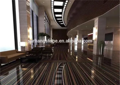 Chinese Gold and black marble