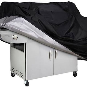 Custom Black Oxford Cloth BBQ Cover for Quality Assurance and Patio Use