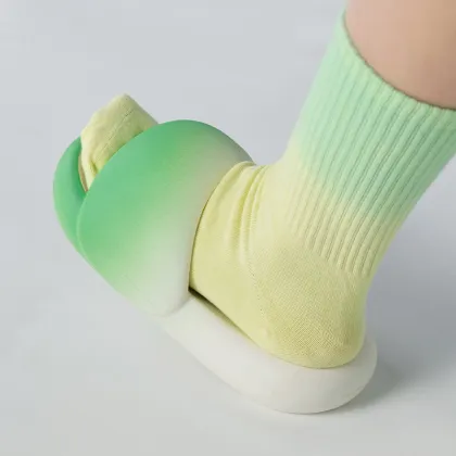 Lady Pillow Beach Sandals EVA Rainbow Slide Slippers