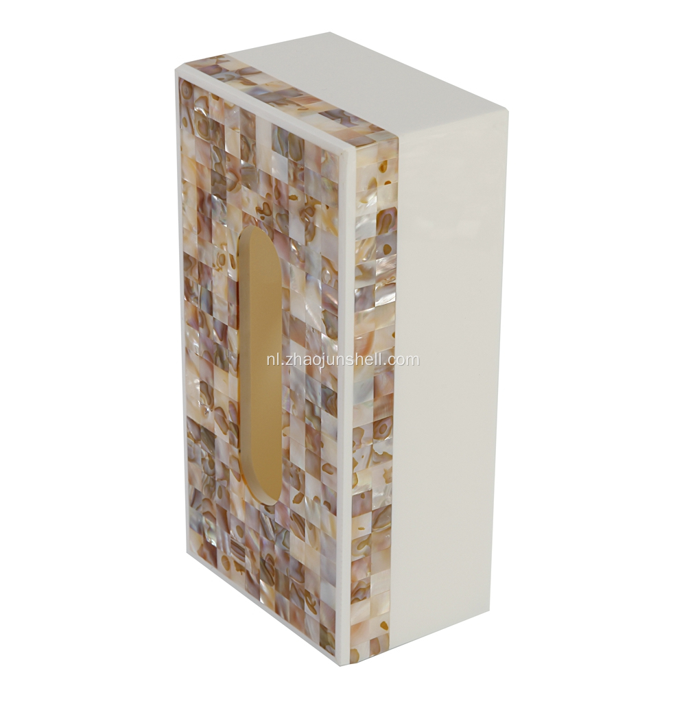 Zoetwater Shell rechthoek Tissue Box Cover