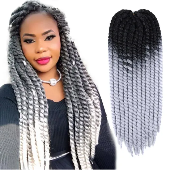 Havana Twist Mambo Faux locs Crochet Braid Synthetic Hair 22 inch Crochet Braids Senegalese Pre Twist Crochet Braiding Hair