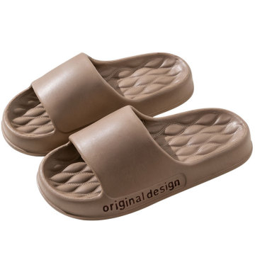 Non-Slip Thick Soled Large Size Indoor/Outdoor Eva Slippers with Stereo Letter Design