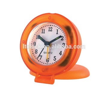 the 2016 rohs customize painting electronic alarm metal desk travel clock with stand