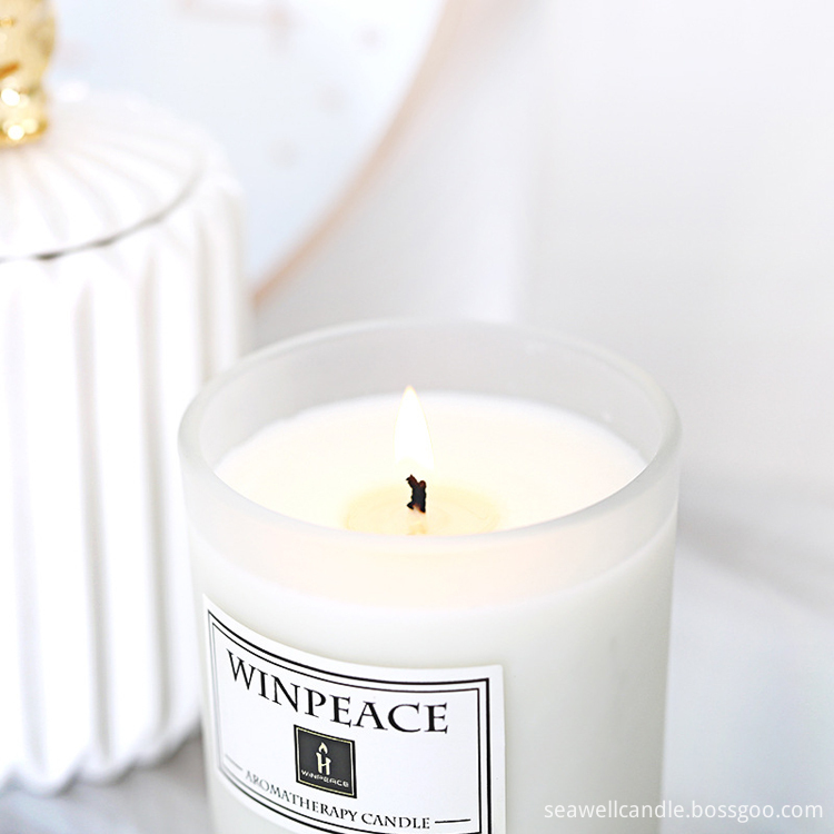 White Matte Soy Candles