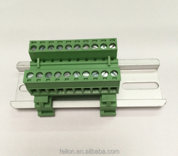 5.08mm Pitch Pluggable Terminal Block DIN Rail Mount