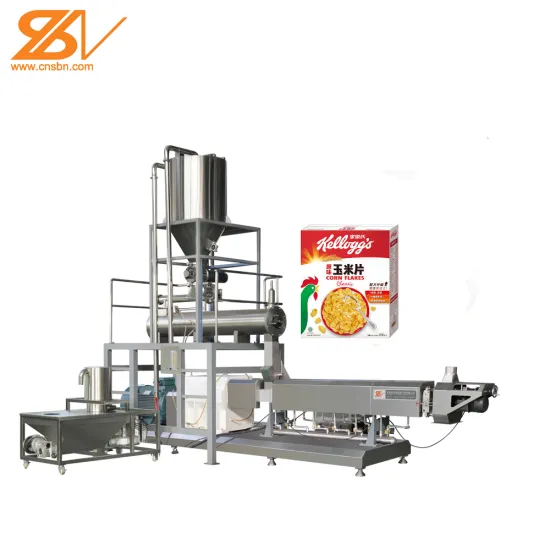 Cornflakes Inflating Snacks Making Machine