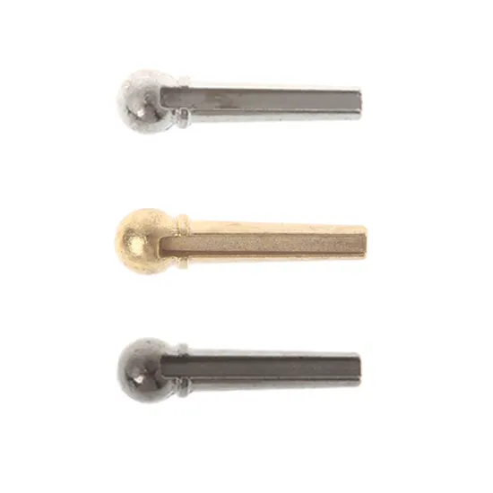 6Pcs Brass Guitar Bridge Pins End Pin for Folk Acoustic Guitar Parts Accessories
