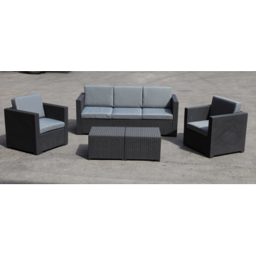 plastic sofa with 5 set