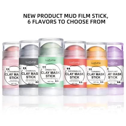 Customized Vegan Turmeric Clay Mask Stick - Natural Cleansing Green Mud Mask for Skin Beauty Therapy
