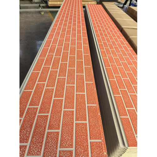 Classic Red Brick Texture Exterior PU Insulated Panels