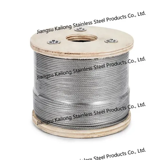 6mm Stainless Steel Wire Rope with Black PVC/Nylon Coating for Sale
