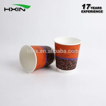 Eco friendly custom logo 8oz many colors double wall paper cup