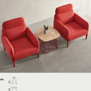 Modern Leather or Fabric Design Lounge Sofa for Home Office - Comfortable Luxury Reading Chair