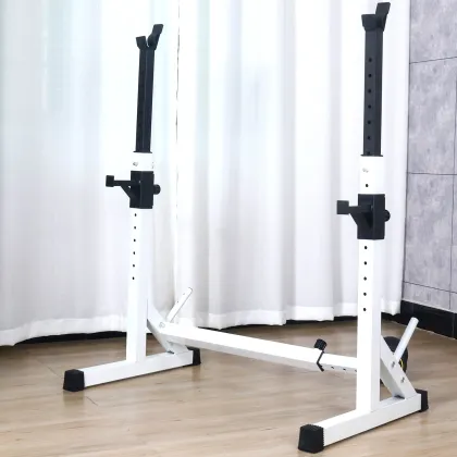 Adjustable Weightlifting Squat Rack and Barbell Stand: Comprehensive Strength Training Equipment