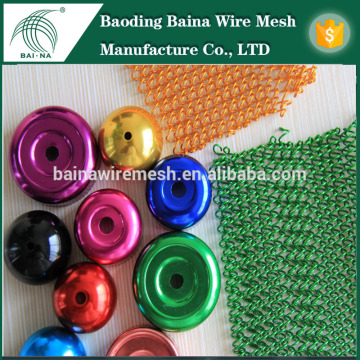 Alibaba china supplier chain link metal mesh curtain for hairsalon room divider