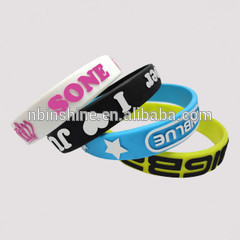 Pulseira de silicone personalizada, pulseira de silicone, pulseira promocional