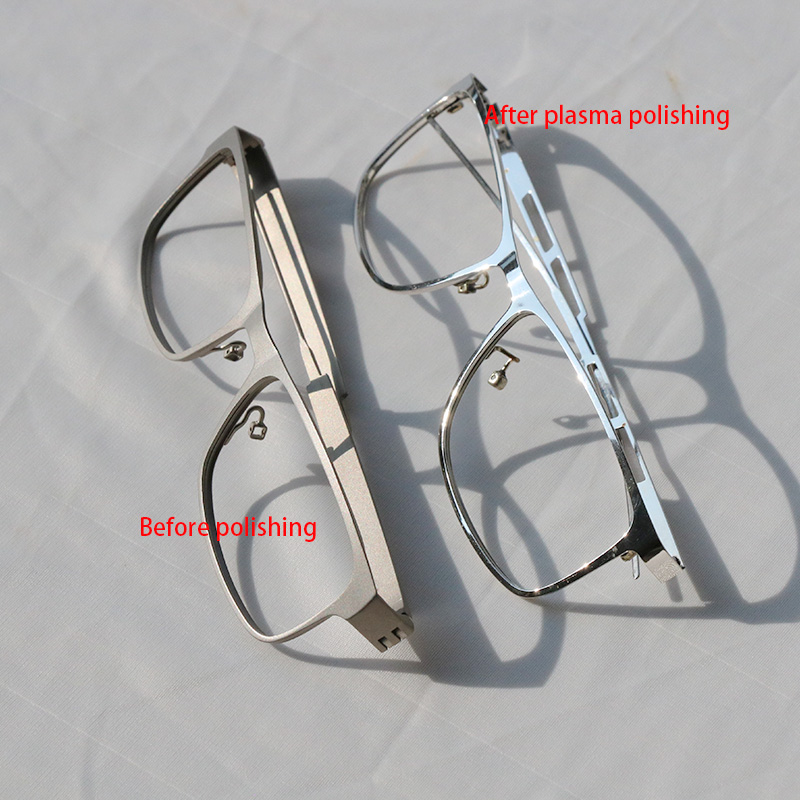 Plasma polishing of stainless steel