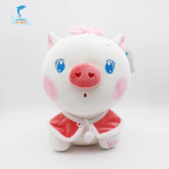 Professional customized soft plush pink pig stuffed toy