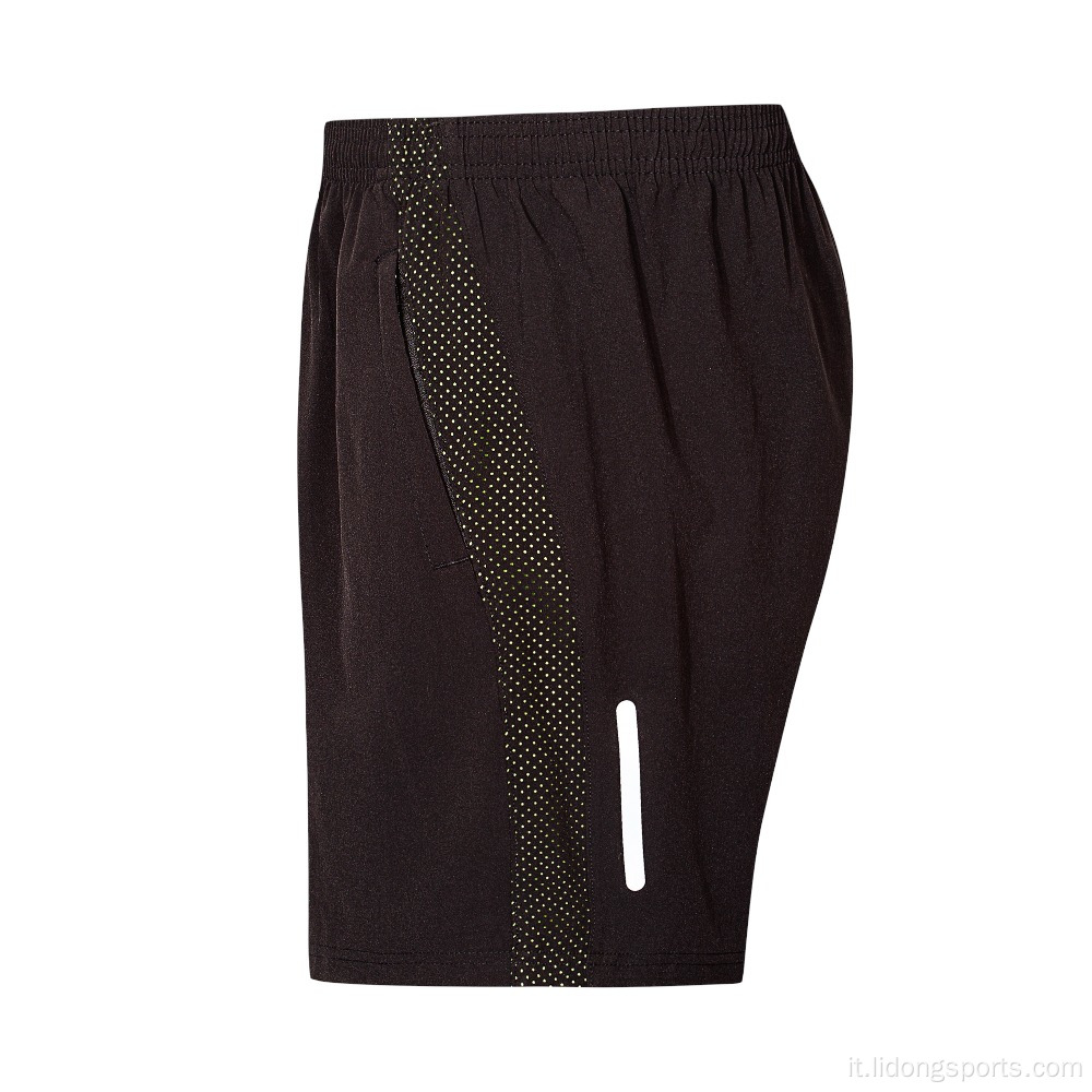 Pantaloncini sudore di palestra sportiva da uomo pantaloncini da allenamento mesh