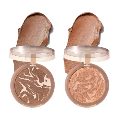 Soft Waxy Silky Mousse Contouring Pressed Powder Bronzer Makeup