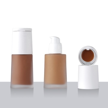 White Lid Bottle 2in1 Moisturizing Foundation & Concealer with Custom Logo