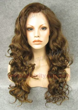 Dark Blonde Long Wavy Synthetic Lace Front Wig Jessica Simpson Wig