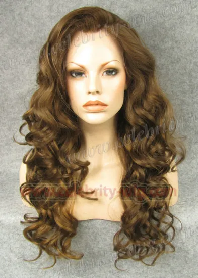 Dark Blonde Long Wavy Synthetic Lace Front Wig Jessica Simpson Wig