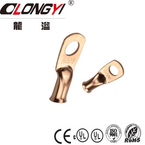 LYF Copper Lube Terminals Battery Tubular Cable Lug Purple Copper Ring Terminals Supplier