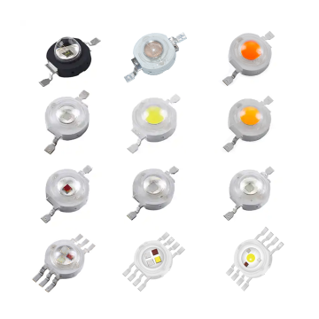 Lumières LED haute puissance: 1W-3W, RVB, UV, IR, 2V-3V