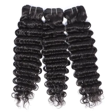 Best Quality Deep Wave 8-30 Inch Indian Virgin Remy Raw Hair Bundle 26 28 30 Inch Human Hair Extensions