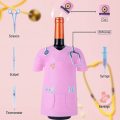 Bolsa de botella de vino de fieltro de lujo