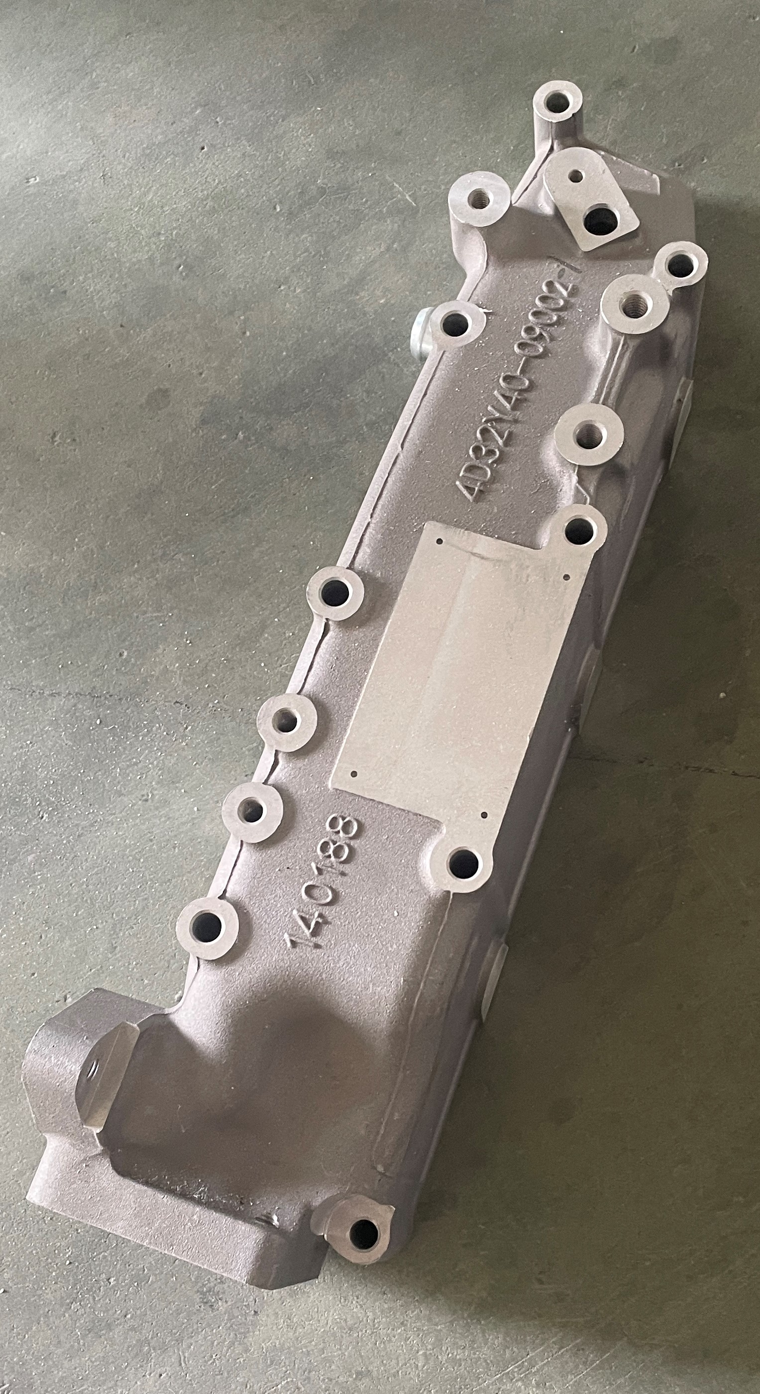 Cast aluminum motor housing
