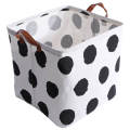 Round Dot Pattern Square Storage Baskets