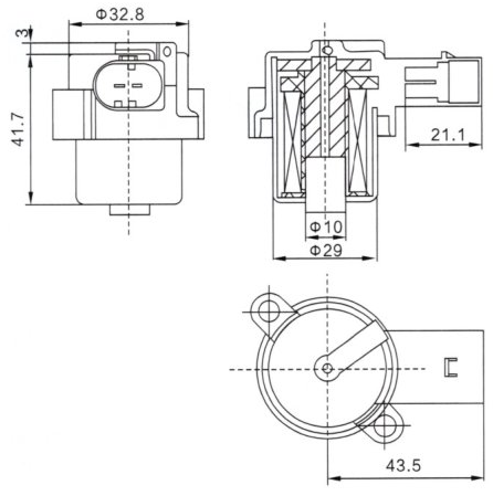 Solenoid Coil For 4Z01015200 Air Suspension Compressor Pump