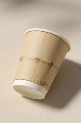 Bamboo fiber paper cup