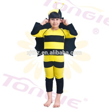 2015 Newest Yellow Bee costume Kids Animal Movie cosplay Costumes with wing