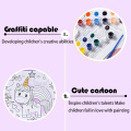 Backpack for childrenPurple DIY painting bag