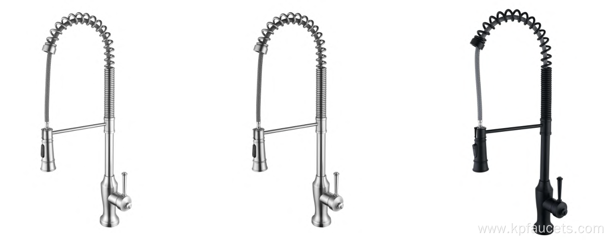 High Arc Commercial Matte Black Kitchen Faucet