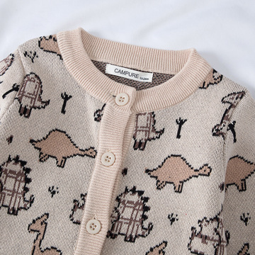 Bayi Bayi Rajutan Sweater Bayi Newborn Cardigan Cartoon Sweater